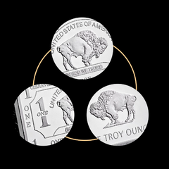1 Oz Buffalo German Silver Bar