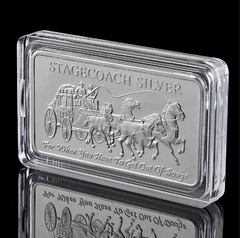 1 OZ Stagecoach Silver Bar