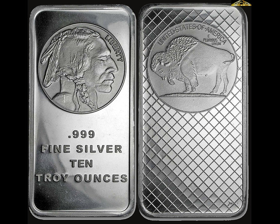 Last Day Flash Sale!🔥 10 oz SilverTowne Buffalo Silver Bar