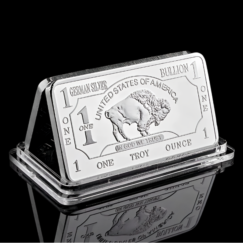 1 Oz Buffalo German Silver Bar