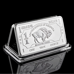 1 Oz Buffalo German Silver Bar