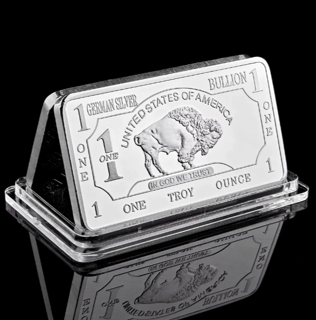 Buffalo German Silver Bar