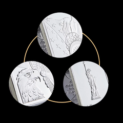 1 OZ Statue Of Liberty Silver Bar